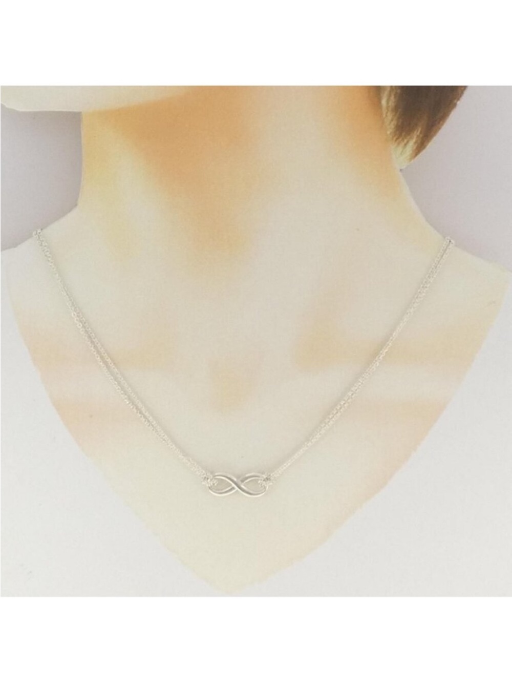 Silver Tiffany & Co Infinity Pendant Necklace - Women